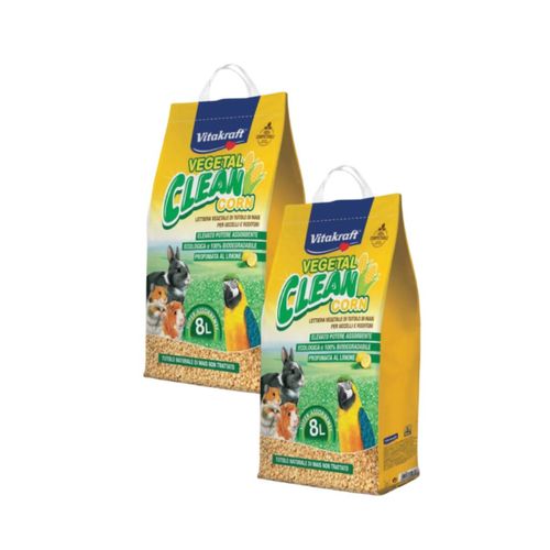 Vitakraft Vegetal Clean Corn Lettiera per Roditori e Uccelli