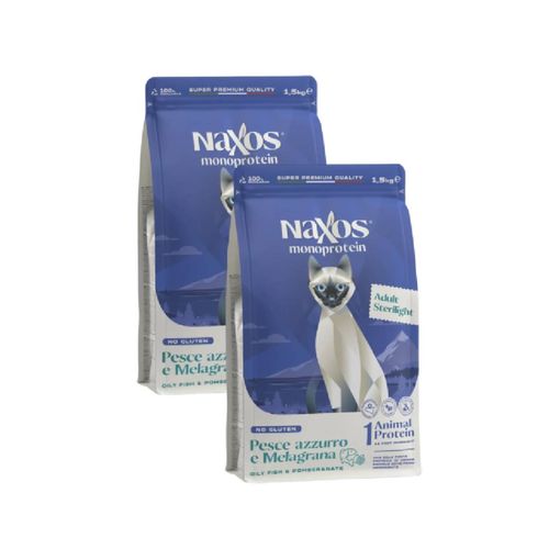 Naxos Sterilised Cat Monoprotein Pesce Azzurro e Melagrana