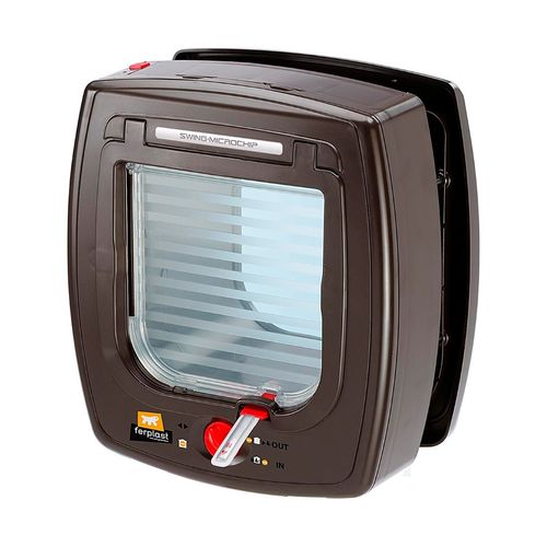 Gattaiola Ferplast Swing Microchip Porta Basculante per Gatto