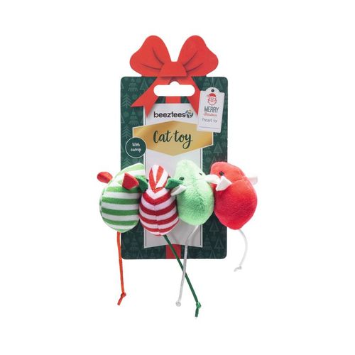 Beeztees Gatto Peluche Topini di Natale