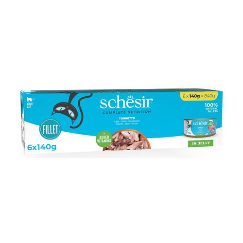 Schesir Cat Complete Nutrition Lattina Multipack 6x140G