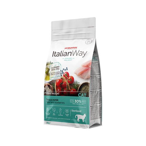 Italian Way Gatto Sterilizzato Ideal Weight Trota e Mirtilli