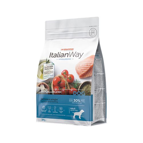 Italian Way Cane Medium/Maxi Hypoallergenic con Salmone e Aringhe