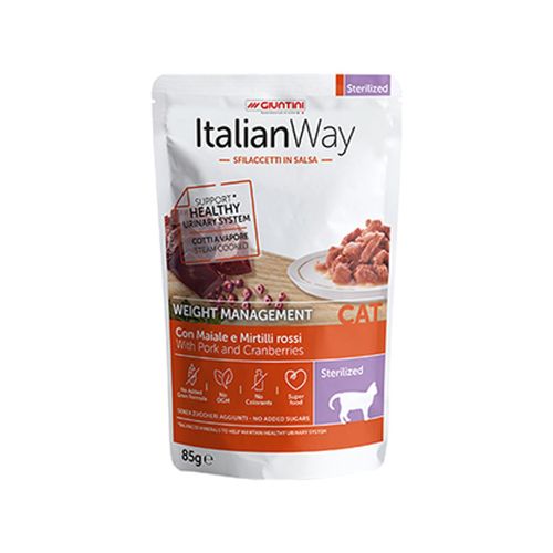 Italian Way Gatto Sterilizzato Weight Managment Busta Multipack 28x85G