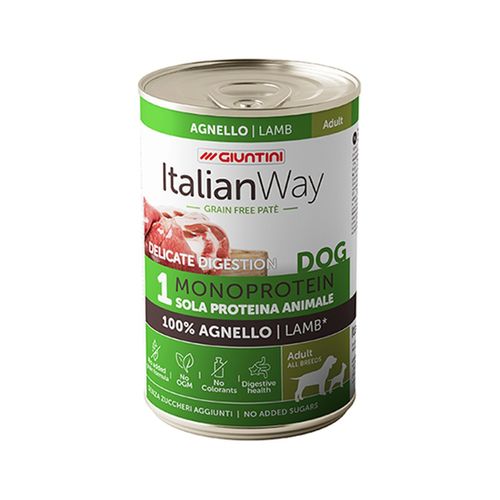 Italian Way Cane Grain Free Patè Delicate Digestion Lattina 400G