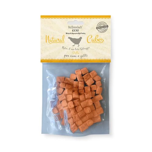 Dr Clauser's B.A.R.F Snack per Cani e Gatti Natural Cubes Pollo