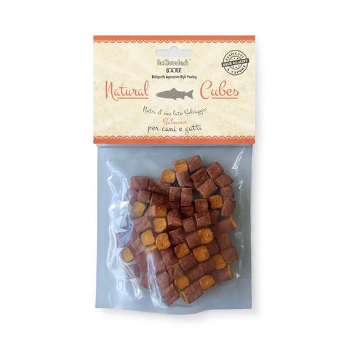 Dr Clauser's B.A.R.F Snack per Cani e Gatti Natural Cubes Salmone