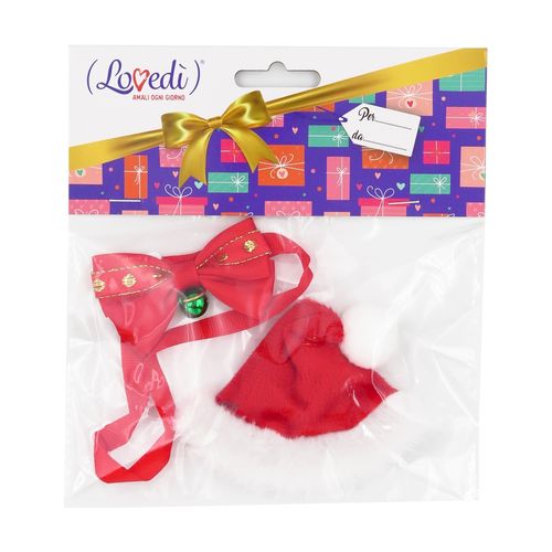 Lovedì Capellino Natalizio con Papillon