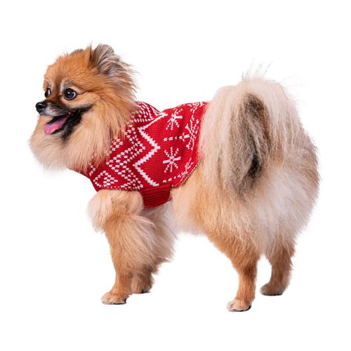 Lovedì Maglioncino Natalizio Rosso per Cani e Gatti