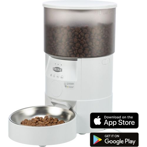 Trixie Distributore Automatico per Cibo Bianco TX S Smart 3LT con Controllo tramite App