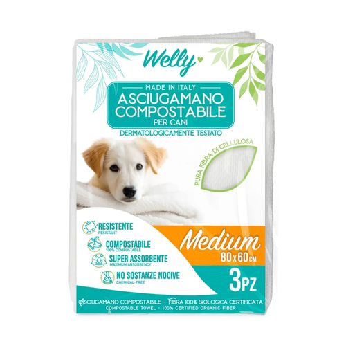 Welly Asciugamano Compostabile Medium