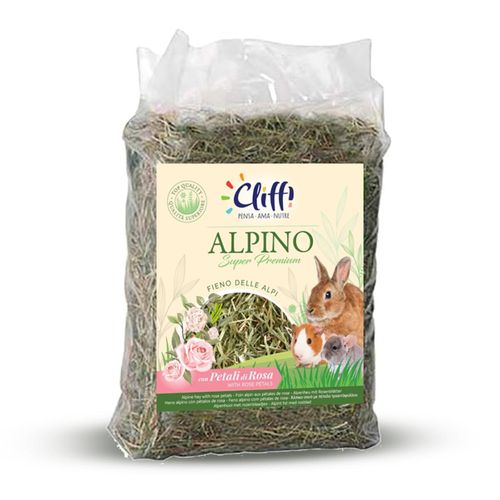 Cliffi Fieno per Roditori Alpino Super Premium con Petali di Rosa