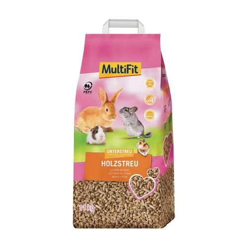 MultiFit Lettiera in Legno Naturale