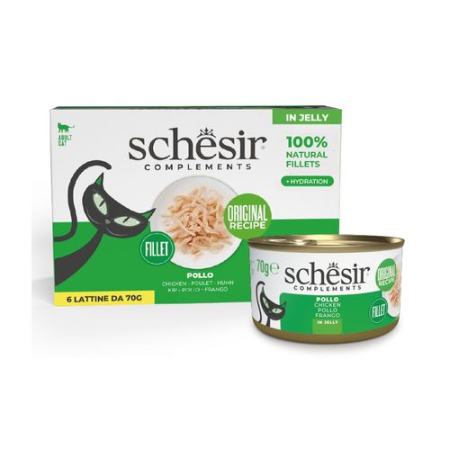 Schesir Cat Complements Lattina Multipack 6x70G