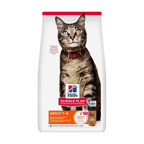 Hill's Science Plan Adult Alimento per Gatti con Agnello