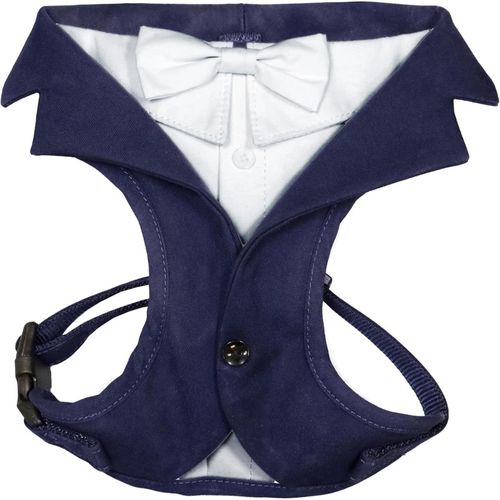 Croci Pettorina per Cane Ceremony Groom Blu