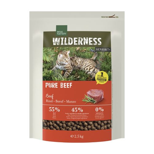 Real Nature Wilderness Cat Senior Pure Manzo