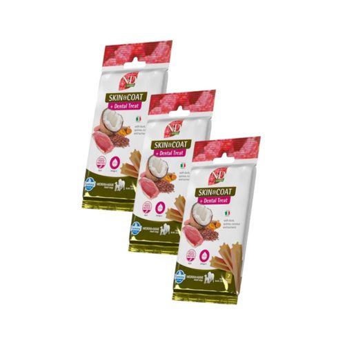 Kit Risparmio 3x100G N&D Quinoa Snack Cane Medium e Maxi Skin&Coat