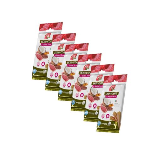 Kit Risparmio 6x100G N&D Quinoa Snack Cane Medium e Maxi Skin&Coat