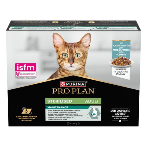Purina Pro Plan Cat Sterilised Busta Multipack 10x85G