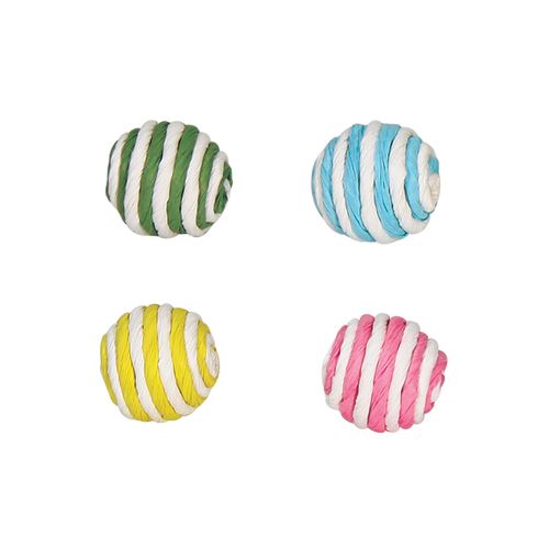 Croci Gioco per Gatto Set 4 Palline di Corda
