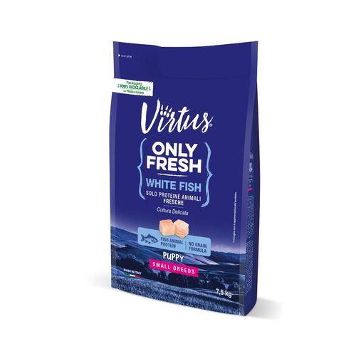 Virtus Dog Only Fresh Puppy Small Breed Pesce Bianco