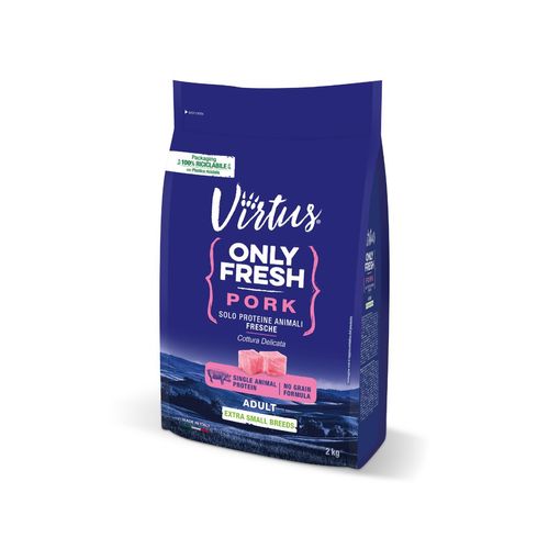 Virtus Dog Only Fresh Adult Extra Small Maiale