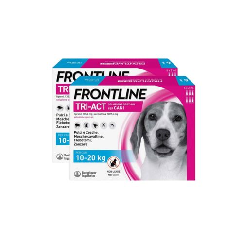 Frontline Tri-Act Antiparassitario Per Cani Contro Parassiti E Insetti Volanti 10-20Kg
