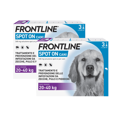 Frontline Spot On Cani Antiparassitario Contro Pulci, Zecche E Pidocchi 20-40Kg