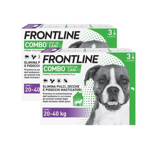 Frontline Combo Cani Antiparassitario Contro Pulci, Zecche E Pidocchi 20-40Kg