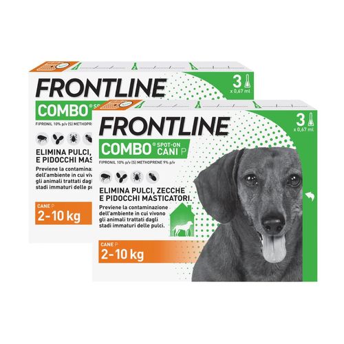 Frontline Combo Cani x3 Antiparassitario Contro Pulci, Zecche E Pidocchi 2-10Kg