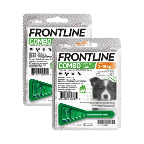 Frontline Combo Cani Antiparassitario Contro Pulci, Zecche E Pidocchi 2-10Kg