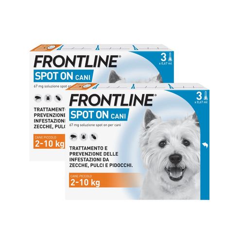 Frontline Spot On Cani Antiparassitario Contro Pulci, Zecche E Pidocchi 2-10Kg