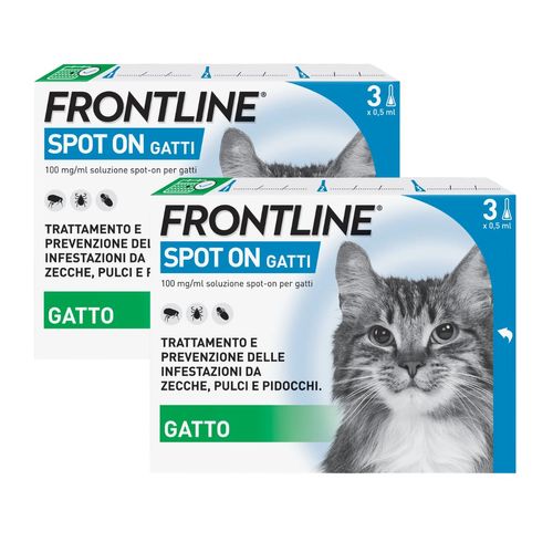 Frontline Spot On Gatti Antiparassitario Contro Pulci, Zecche e Pidocchi