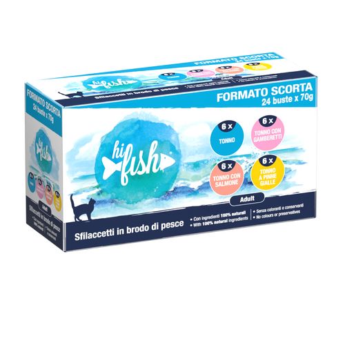 Hi Fish Cat Adult Busta Multipack 24x70G