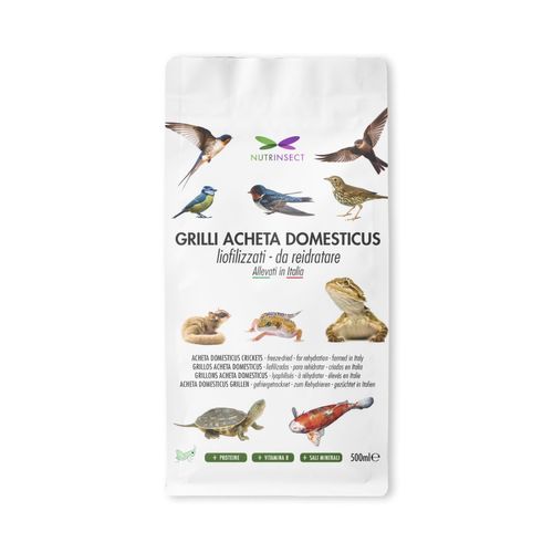 Nutrinsect Mangime Uccelli Grilli Liofilizzati