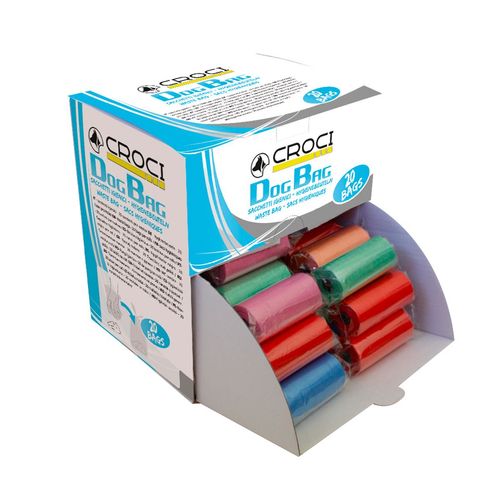 Croci Sacchetti Igienici per Cane Colori Assortiti