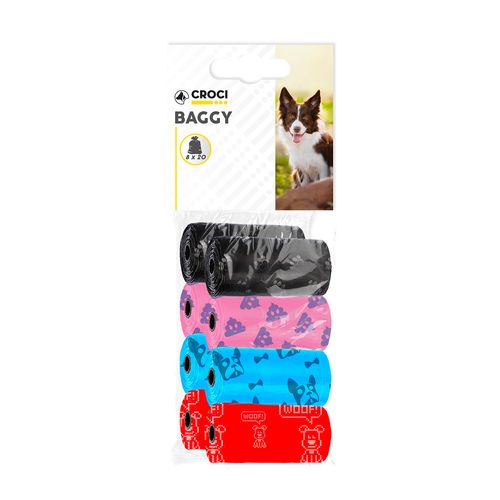 Croci Sacchettini Igienici per Cane Colori Assortiti