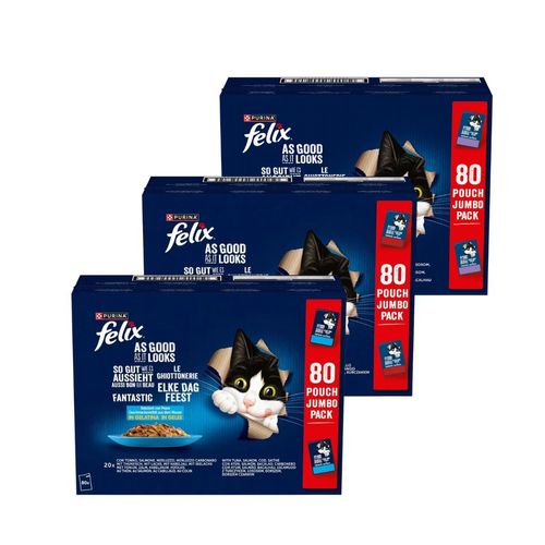 Kit Multigusto 240x85g Felix Le Ghiottonerie Cat Busta