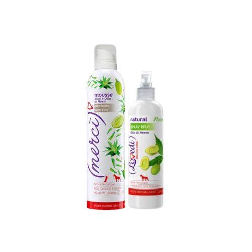 Kit Shampoo Mousse e Spray Lovedi Olio di Neem e Aloe