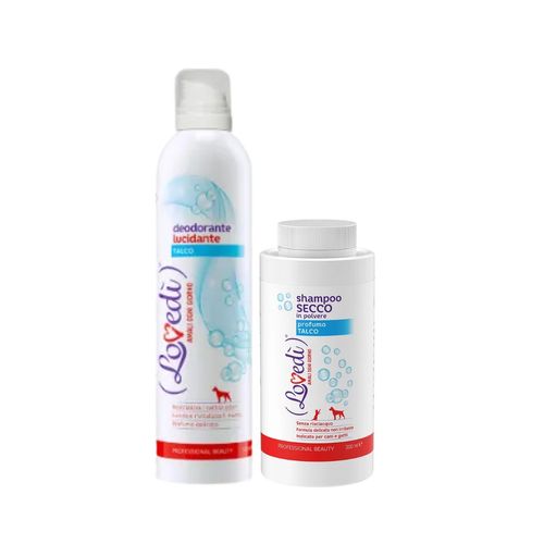 Kit Lovedi Shampoo Secco Polvere e Spray Lucidante Talco
