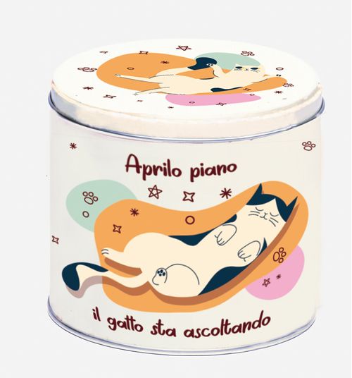 Luna & Teo Scatola in Latta Dreamy Gatto