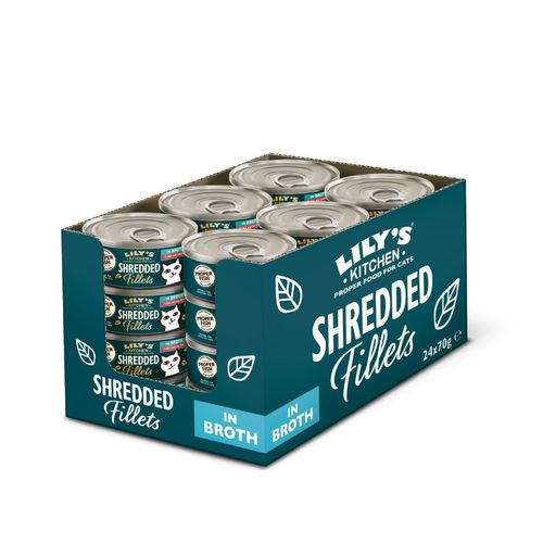 Lily's Kitchen Cat Shredded Fillets Lattina Multipack 24x70G
