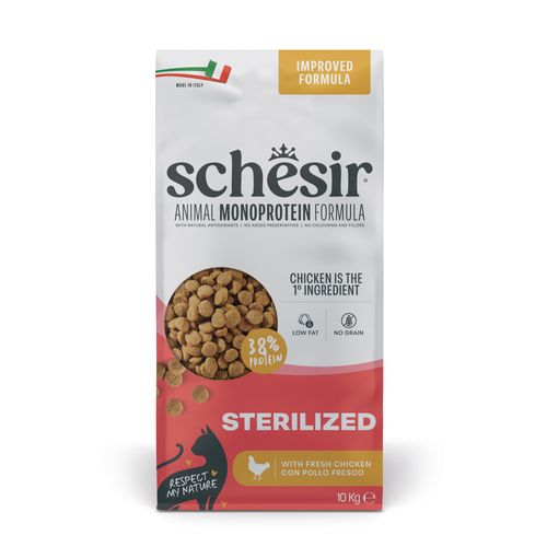 Schesir Cat Monoprotein Sterilized Pollo