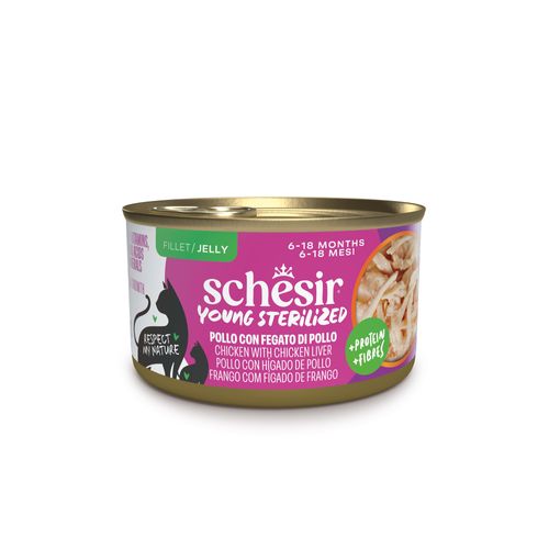 Schesir Cat Young Sterilized Lattina Multipack 12x85g