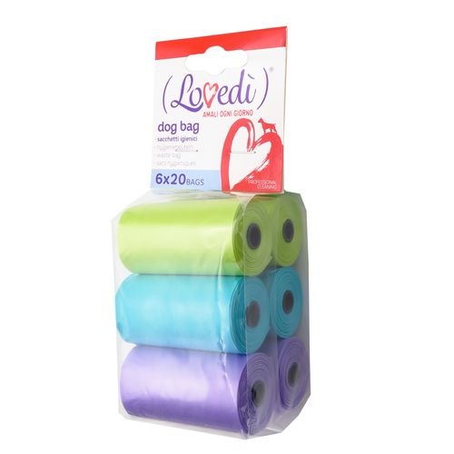 Lovedì Dog Sacchettini Igienici Mix Color 6x20