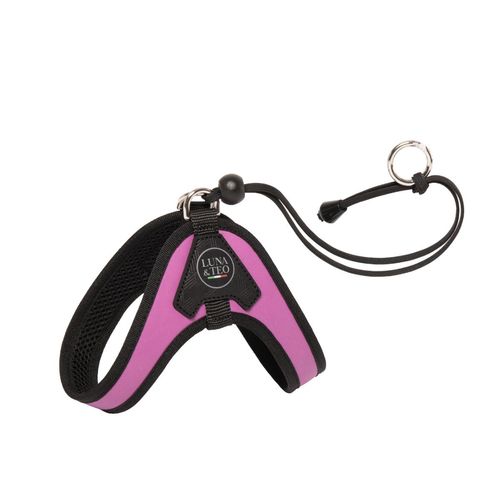 Luna&Teo Pettorina Petite Luxe con Laccio Rosa Scuro