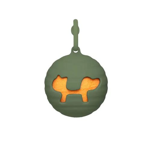 Porta Palline Tennis Verde in Silicone per Cane